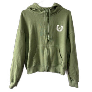 PINK Victoria's Secret Ivy Fleece Campus Full-Zip Hoodie